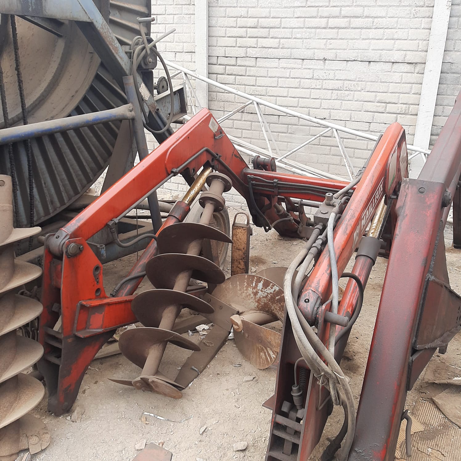 Sistema de pala frontal mailleux mx460 sin cuchara